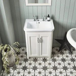 Roper Rhodes 600mm Halcyon Ceramic Basin 1 Tap Hole - White