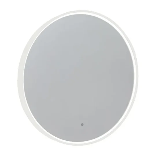 Roper Rhodes 600mm Round Frame Illuminated Mirror - Gloss White detail view - Image 4