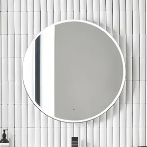 Roper Rhodes 600mm Round Frame Illuminated Mirror - Gloss White