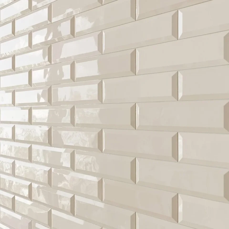 European Tiles Bisello Bone 10X30 Brillo Ceramic Tile - Image 3