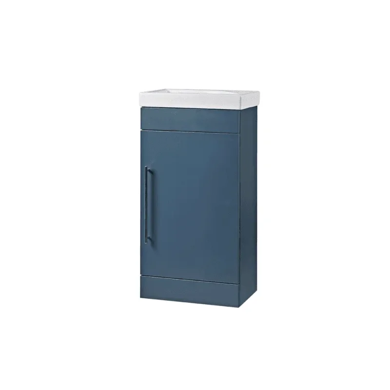 Roper Rhodes 450mm Esta Freestanding Unit - Derwent Blue detail view - Image 7