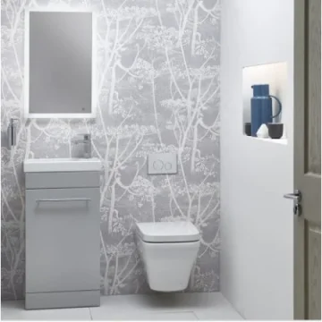 Roper Rhodes 450mm Esta Freestanding Unit - Gloss Light Grey