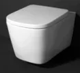 Faeber Venice Wall Hung Rimless Toilet Pan - Gloss White