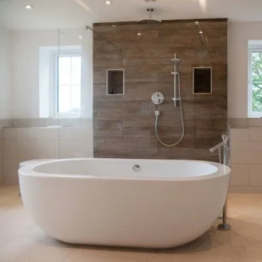Bc Designs Ovali 1805 X 850 Bath (waste Included) White detail view - Image 3