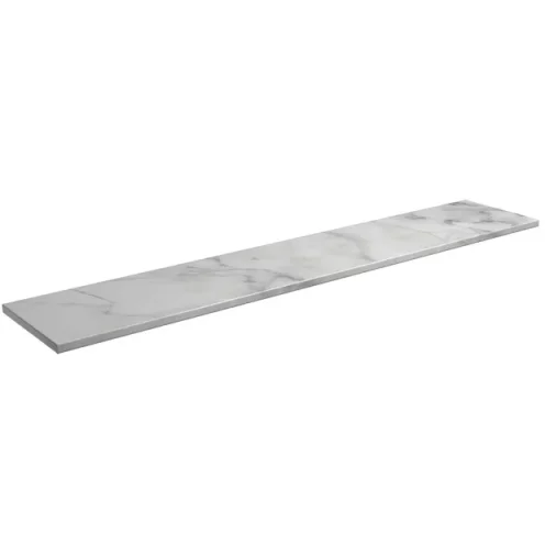 Roper Rhodes 1820mm Standard Depth Solid Surface Worktop - Carrara detail view - Image 1