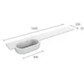 Roper Rhodes 1640mm Motif Slim Depth Left Handed Basin detail view - Image 2