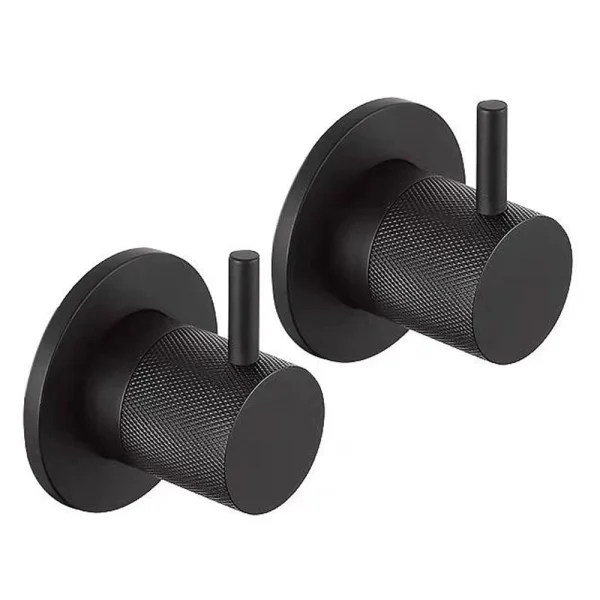 Just Taps Vos Wall Vaves Matt Black
