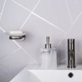 Just Taps Vos Soap Dish Brushed Black