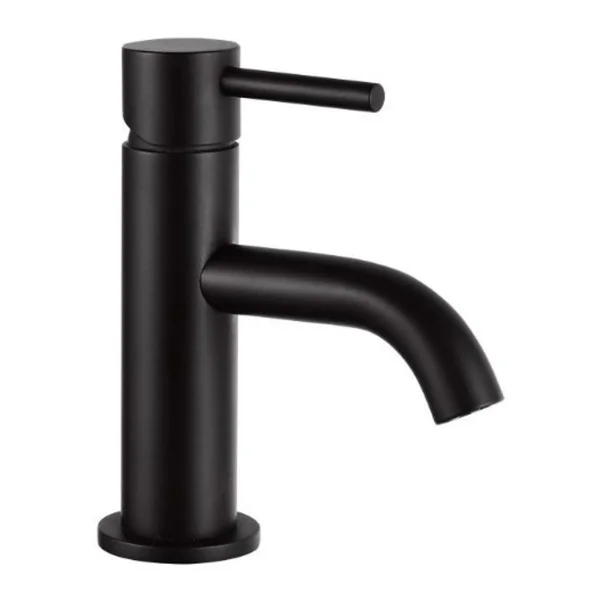 Just Taps Vos Single Lever Mini Basin Mixer Matt Black