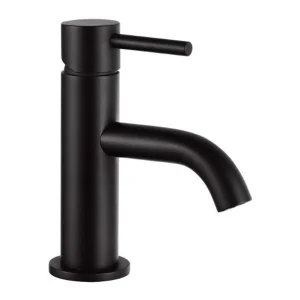 Just Taps Vos Single Lever Mini Basin Mixer Matt Black
