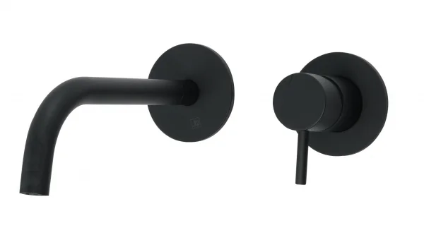 Just Taps Vos Single Lever Wall Mounted B.mixer 200mm Slim Spout Mb