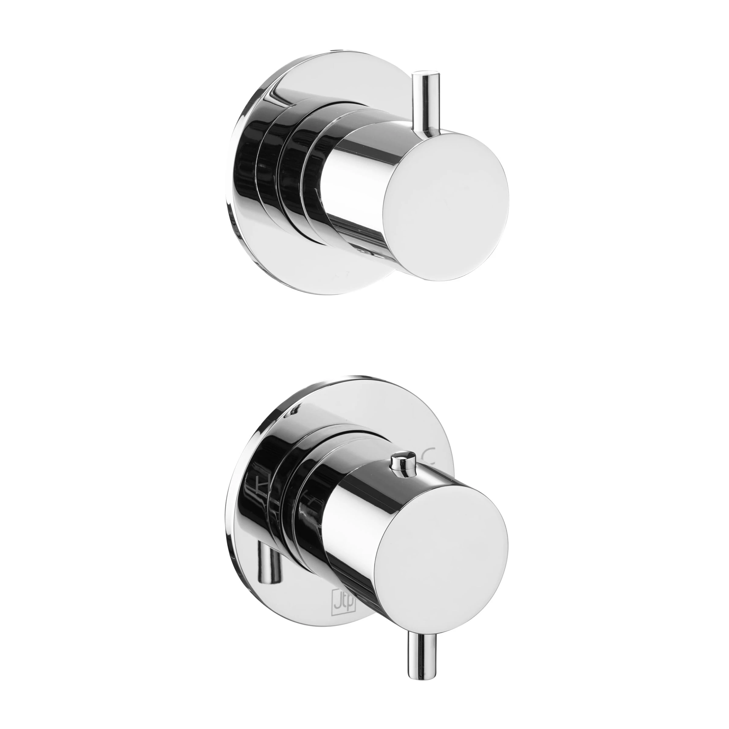 Just Taps Vos Modular 2 Handle 2 Outlet Thermostatic Shower Valve Chrome