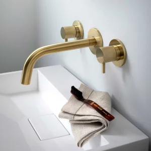 Just Taps Vos Bath/Basin Spout 150mm Brushed Brass