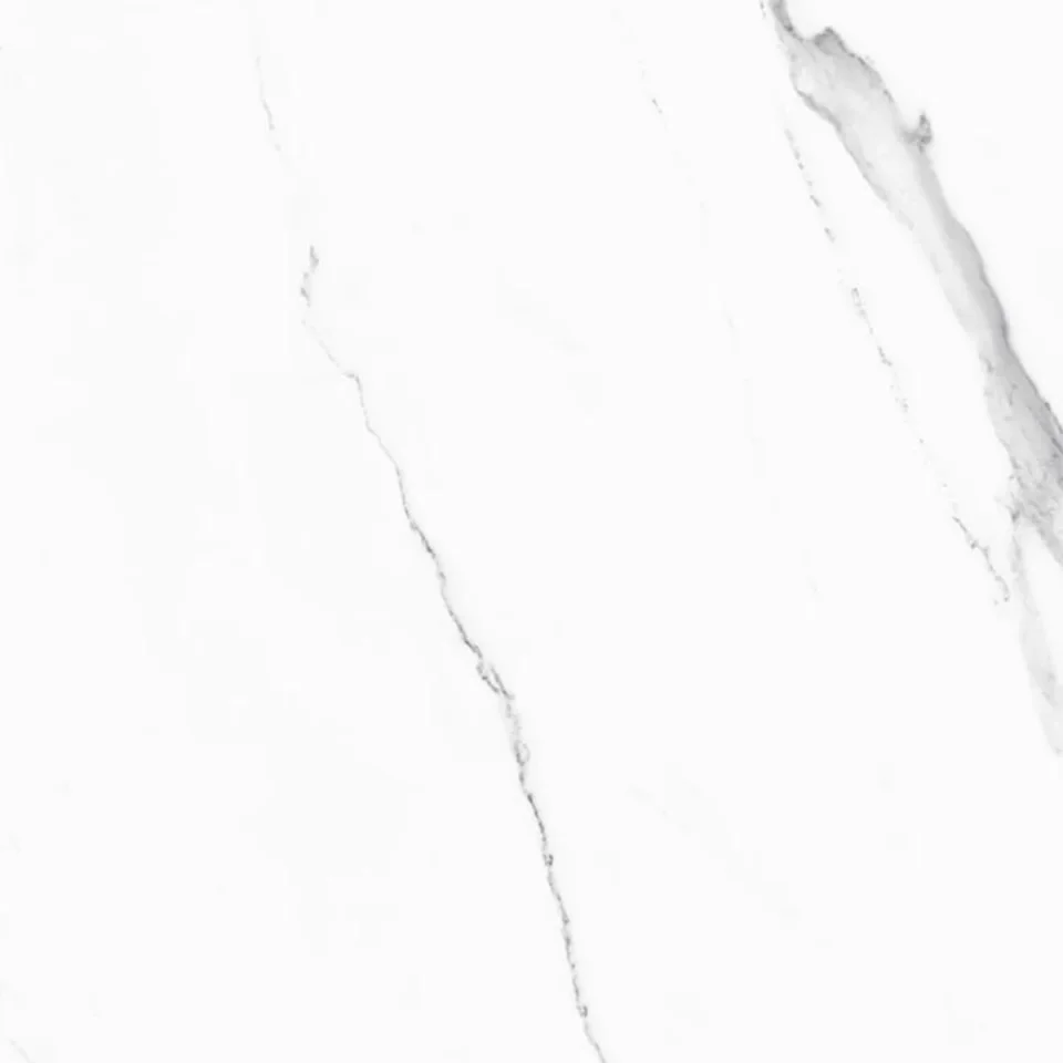 European Tiles Marmo STATUARIO LUX 60 X 60 Rectified Matte Tile STOCK detail view - Image 9