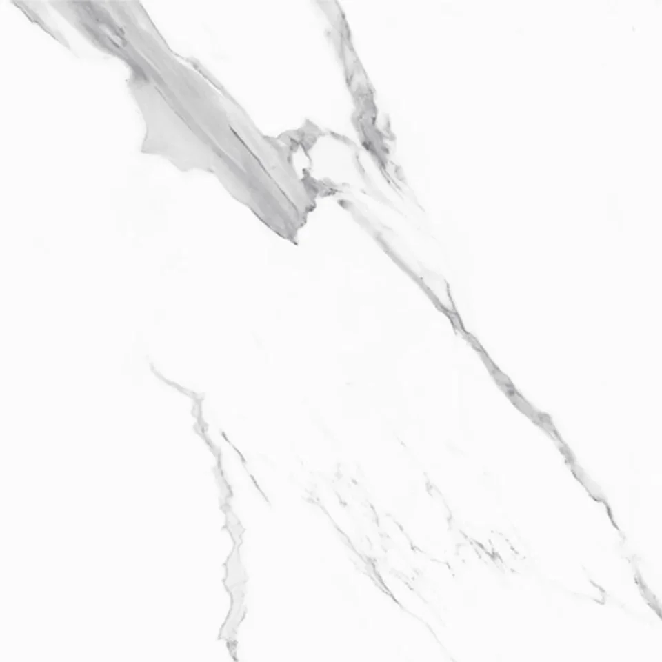 European Tiles Marmo STATUARIO LUX 60 X 60 Rectified Matte Tile STOCK detail view - Image 10