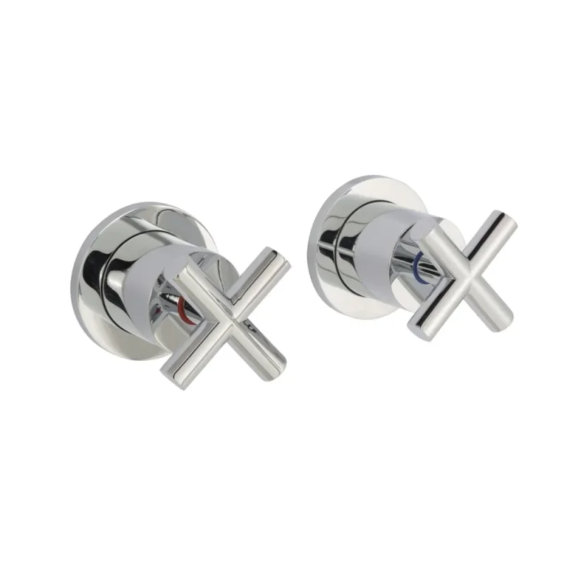 Just Taps Solex Concealed Stop Valves Chrome detail view - Image 1