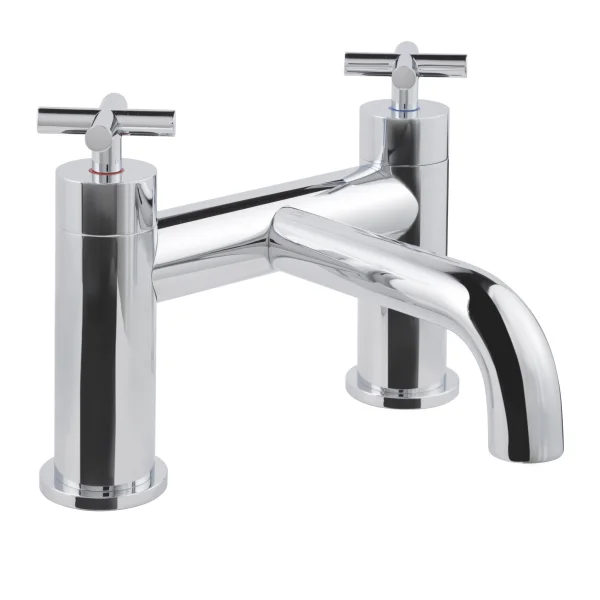 Just Taps Solex Deck Mounted Bath Filler Chrome