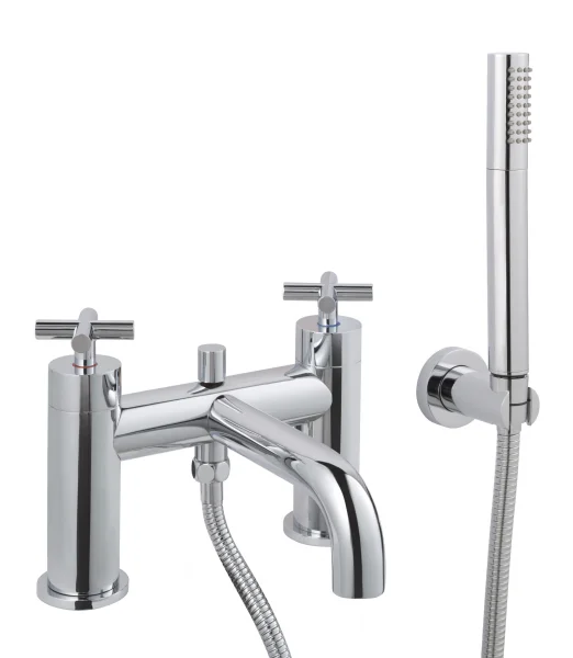 Just Taps Solex Deck Mounted Bath Shower Mixer With Kit Chrome