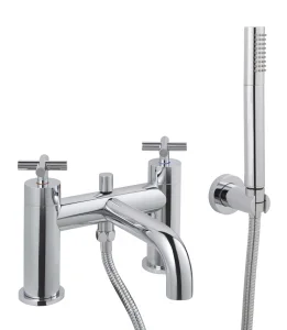 Just Taps Solex Deck Mounted Bath Shower Mixer With Kit Chrome