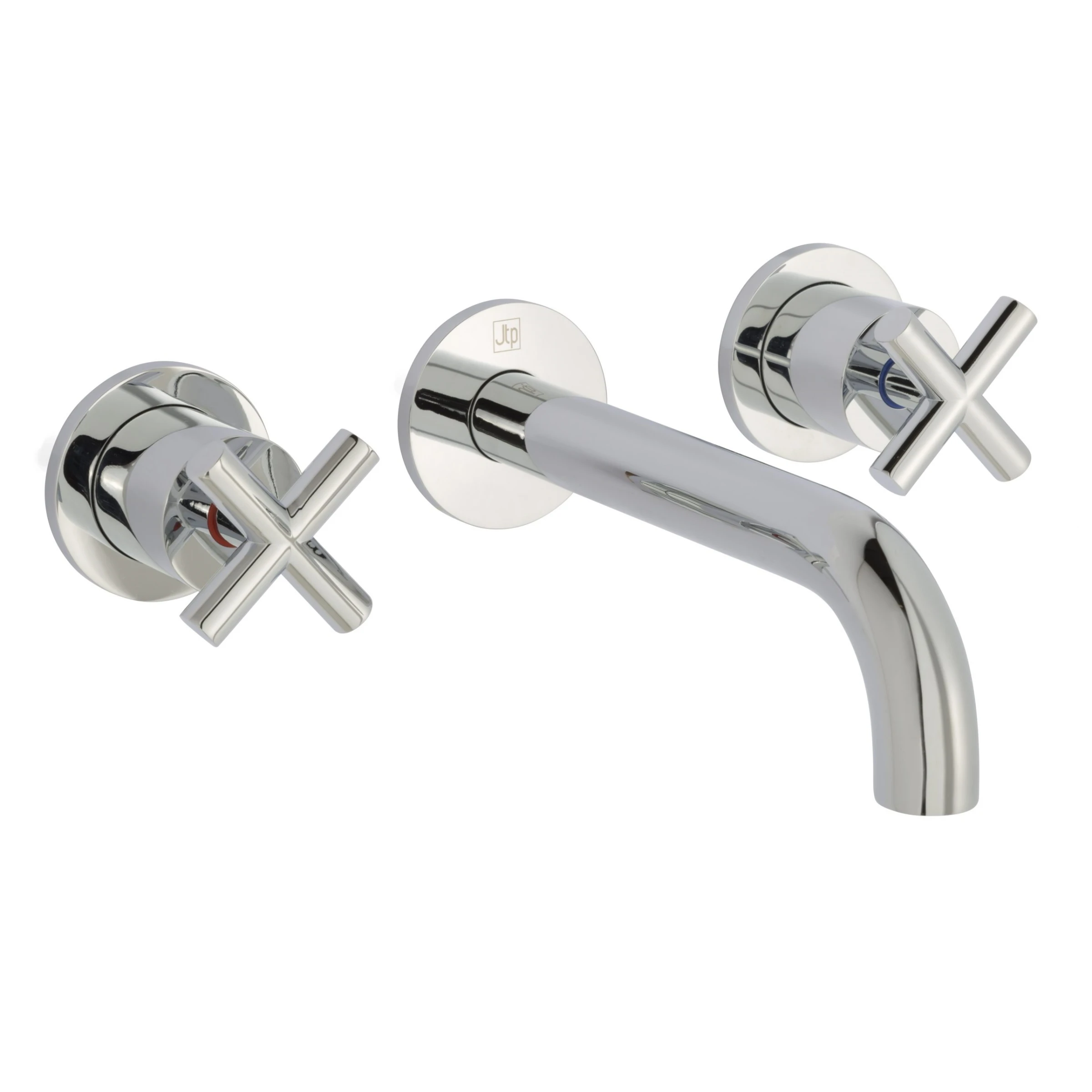 Just Taps Solex 3 Hole Wall Mounted Basin Mixer Chrome