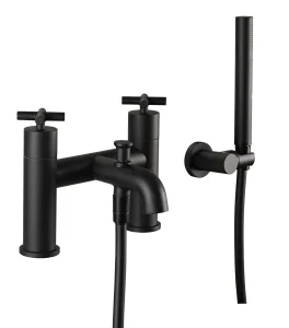 Just Taps Solex Bath Shower Mixer With Kit Matt Black