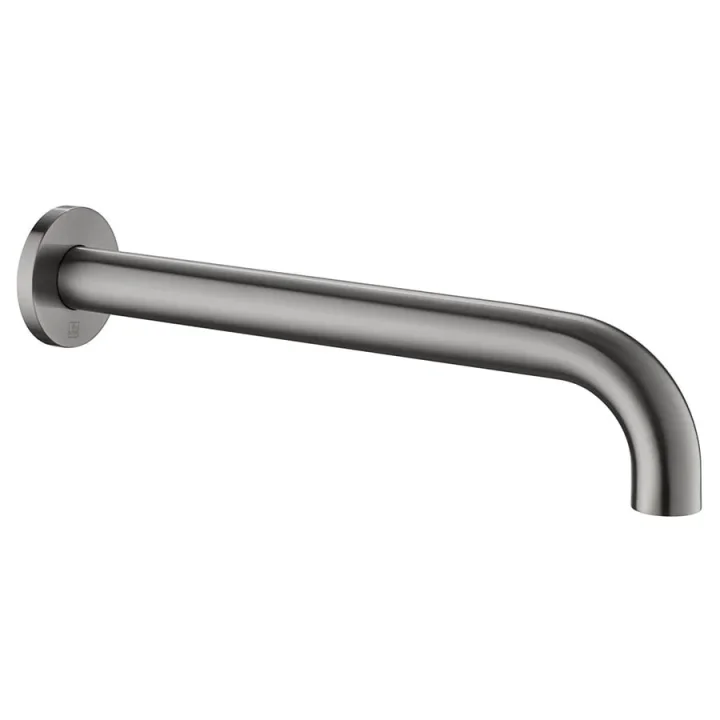 Just Taps Single Headshower Brushed Black detail view - Image 1