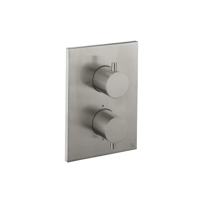 Crosswater Crossbox MPRO 2 Outlet Trim & Levers Brushed Nickel product image - Image 2