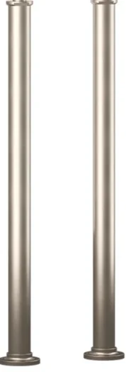 Crosswater Belgravia Bath Legs Brushed Nickel detail view - Image 1