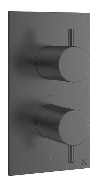 Crosswater Mpro 2 Handle Shower Handset Etched Trimset Slate
