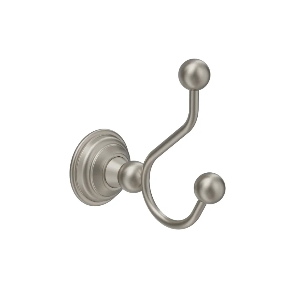 Crosswater Belgravia Double Robe Hook Brushed Nickel product image - Image 3