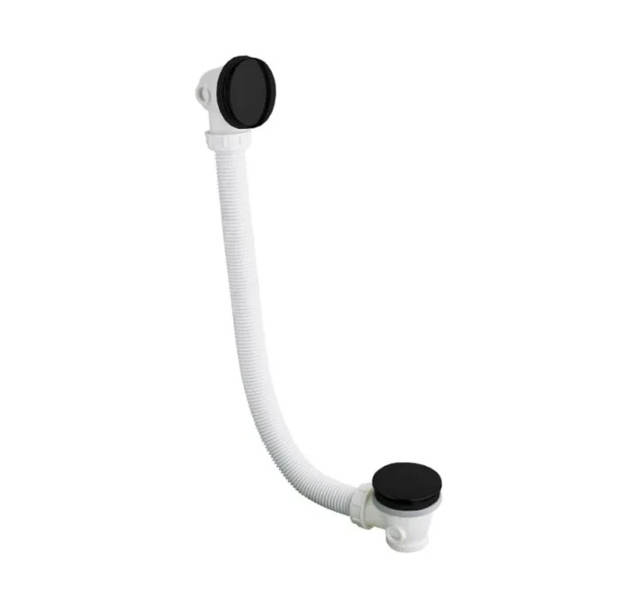 Crosswater MPRO Bath Click Clack Waste Matt Black detail view - Image 1