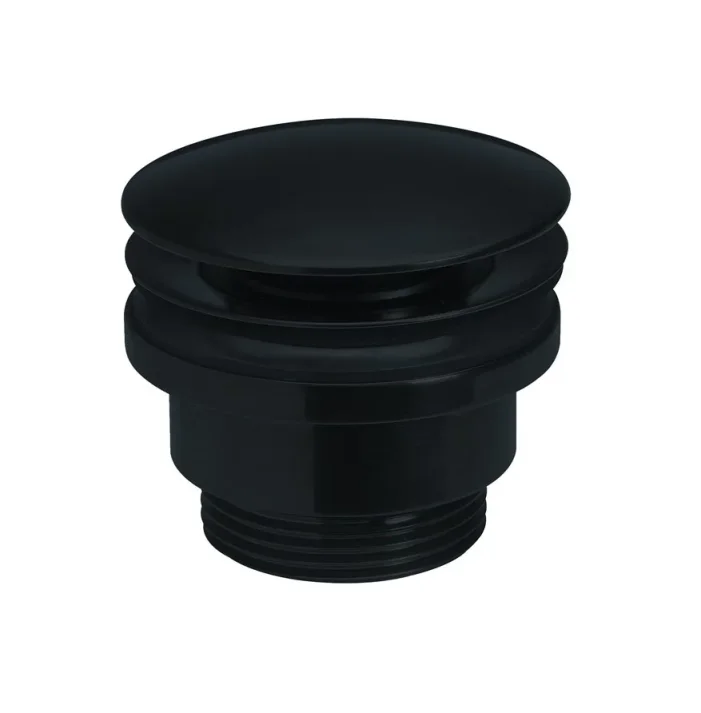 Crosswater MPRO Universal Basin Click Clack Waste Matt Black detail view - Image 1