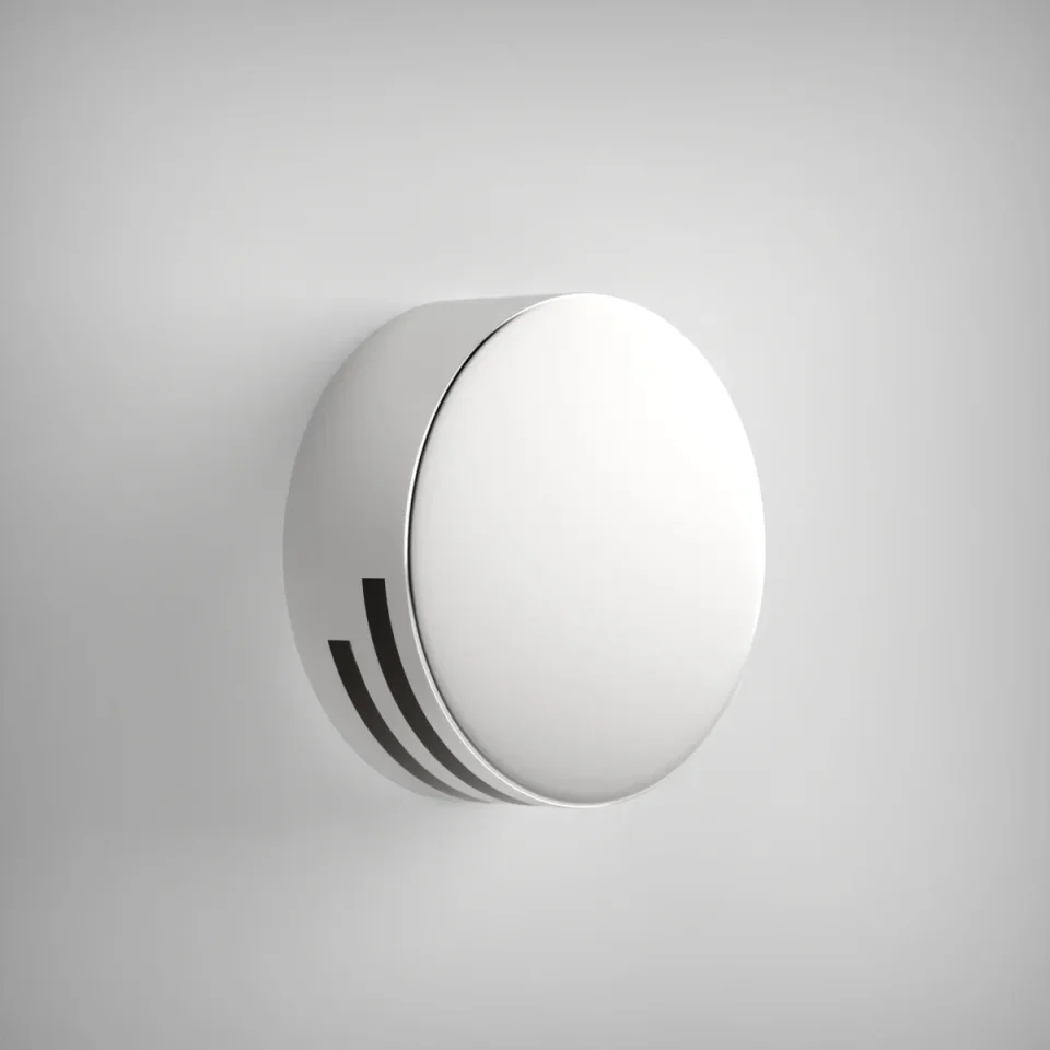 AVA Extended Round Bath Overflow Filler with Click Clack Waste Polished Stainless Steel product image - Image 1