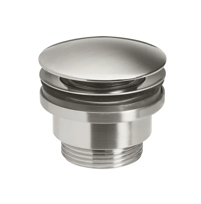 Crosswater MPRO Universal Basin Click Clack Waste Brushed Nickel detail view - Image 2