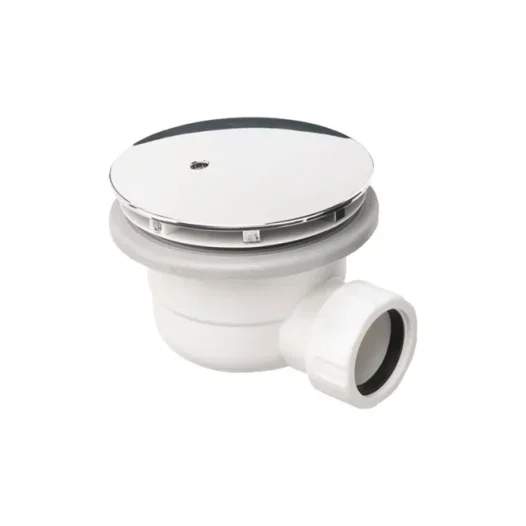 Crosswater High Flow Shower Waste Chrome detail view - Image 1