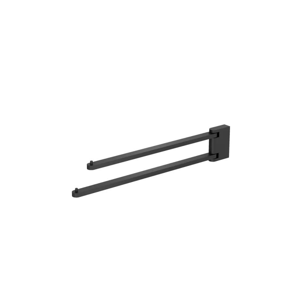 Crosswater MPRO 2 Swivel Towel Rail Matt Black product image - Image 3