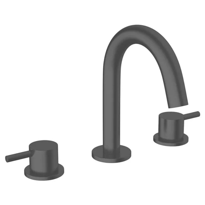 Crosswater MPRO Basin 3 Hole Set Set Slate detail view - Image 2