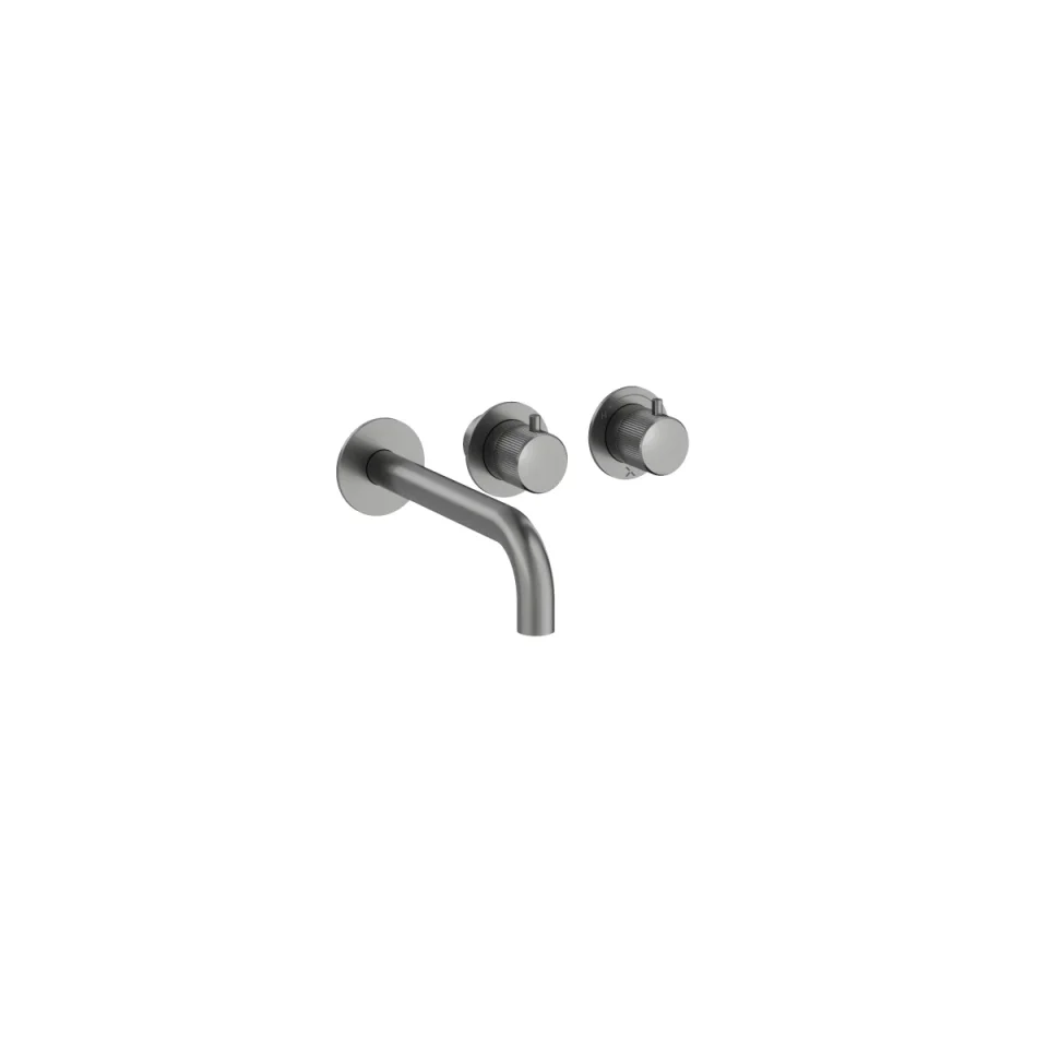 Crosswater Module 3one6 2 Control Trimset With Bath Spout Stainless Slate product image - Image 3