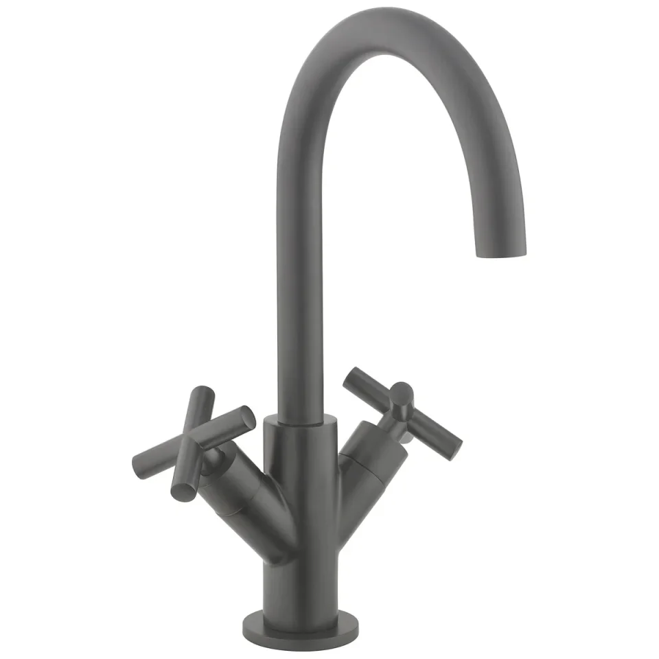Crosswater MPRO Crosshead Basin Monobloc Slate detail view - Image 2
