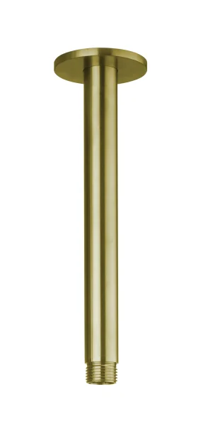Crosswater 3ONE6 Ceiling Shower Arm 200mm Stainless Brushed Brass Effect