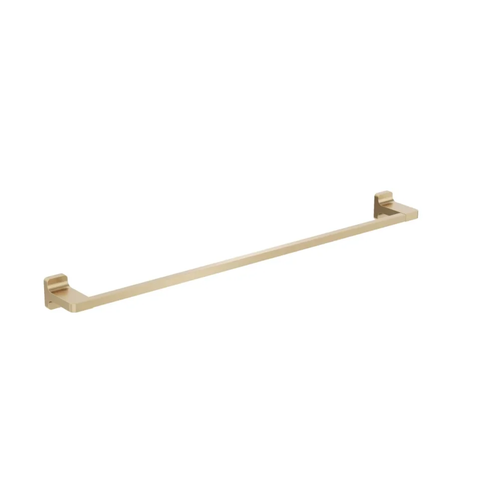 Crosswater Rotar Towel Rail 600mm Brushed Brass detail view - Image 2