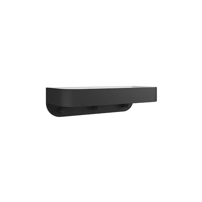Crosswater Shower Basket Wall Mounted White Insert Matt Black product image - Image 3