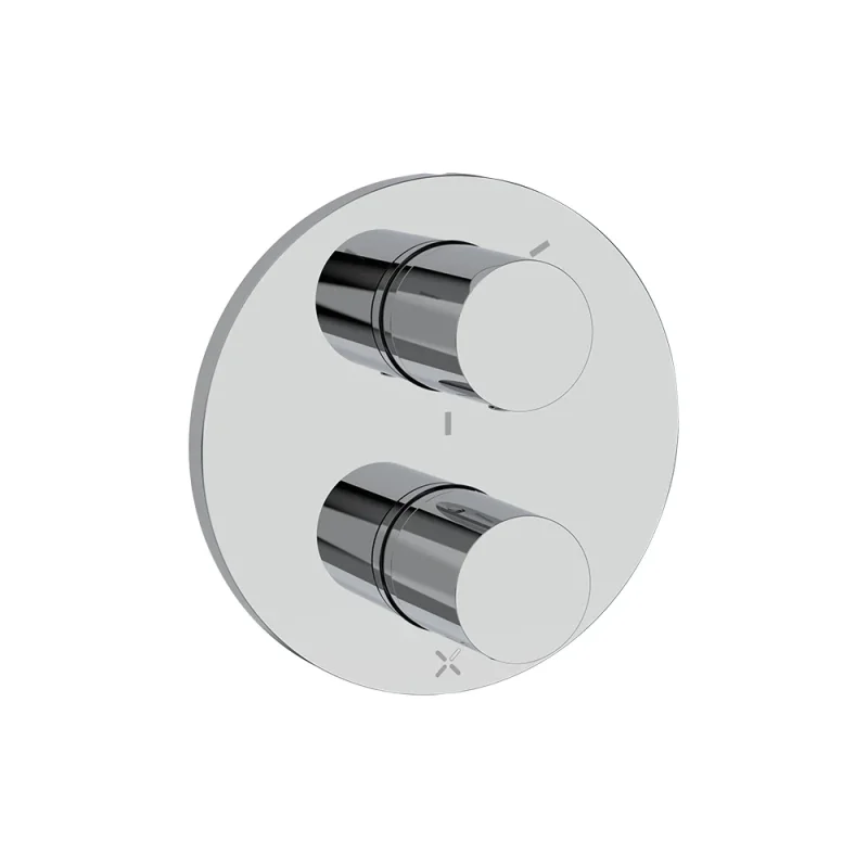 Crosswater Crossbox Lazo 3 Outlet Trim & Levers Chrome product image - Image 3