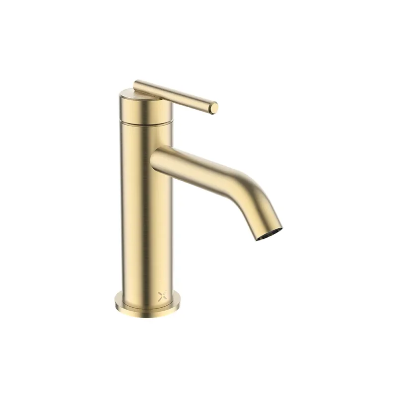Crosswater 3ONE6 Lever Basin Mono Stainless Brushed Brass Effect product image - Image 3