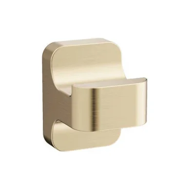 Crosswater Rotar Robe Hook Brushed Brass detail view - Image 2