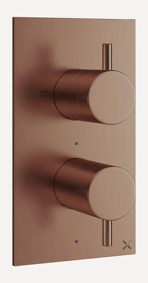 Crosswater Mpro 2 Handle Shower Handset Etched Trimset Brushed Bronze product image - Image 3