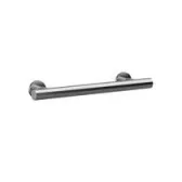 Crosswater Straight Grab Bar 400mm Brushed Nickel detail view - Image 2