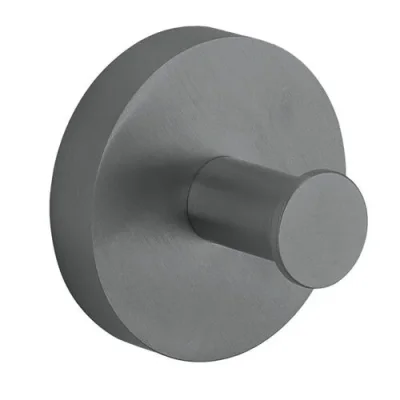 Crosswater 3ONE6 Robe Hook Stainless Slate detail view - Image 2