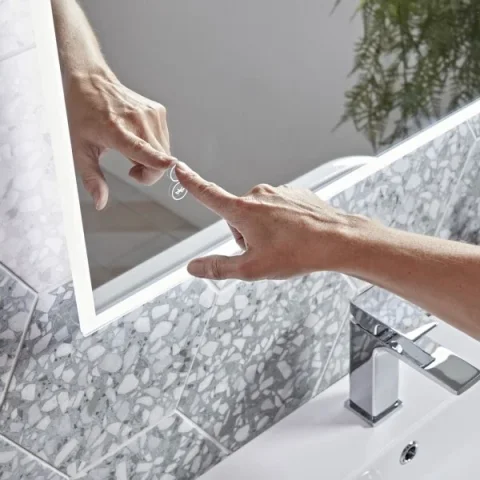 Roper Rhodes 500x700 Play Illuminated Mirror With Bluetooth detail view - Image 4