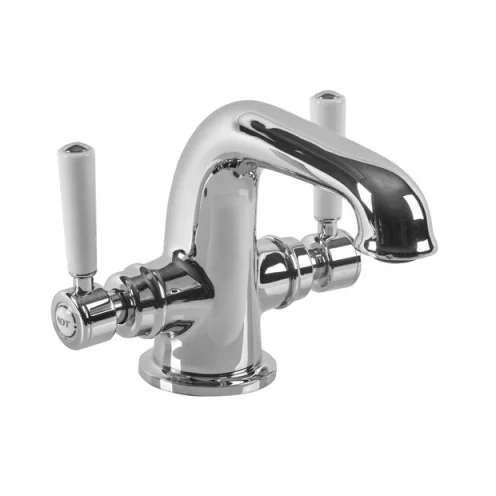 Roper Rhodes Halcyon Twin Handle Basin Mixer With Click Waste - Chrome product image - Image 2